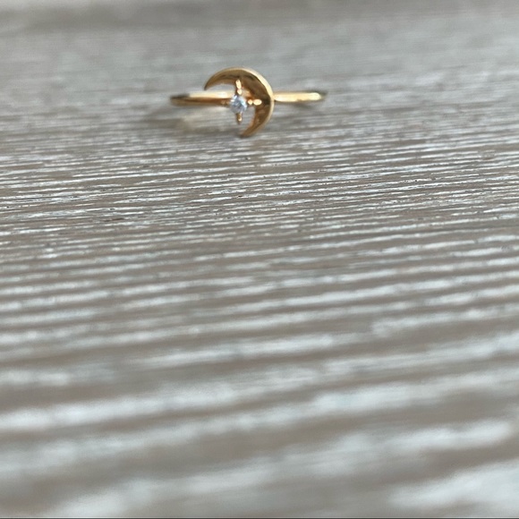 Moon & Star Gold Filled Ring - Picture 8 of 8